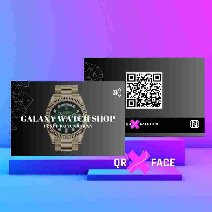 qrxface dijital kartvizitleri